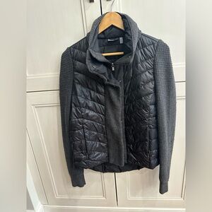Athlete black and Gray Quilted Jacket